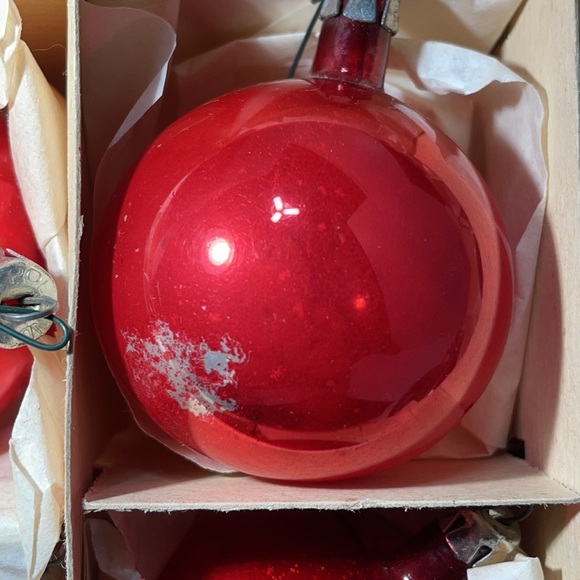 COPY - 1950's Vintage Polish Mercury Glass Ball Ornaments! 11 ornaments - Picture 7 of 16